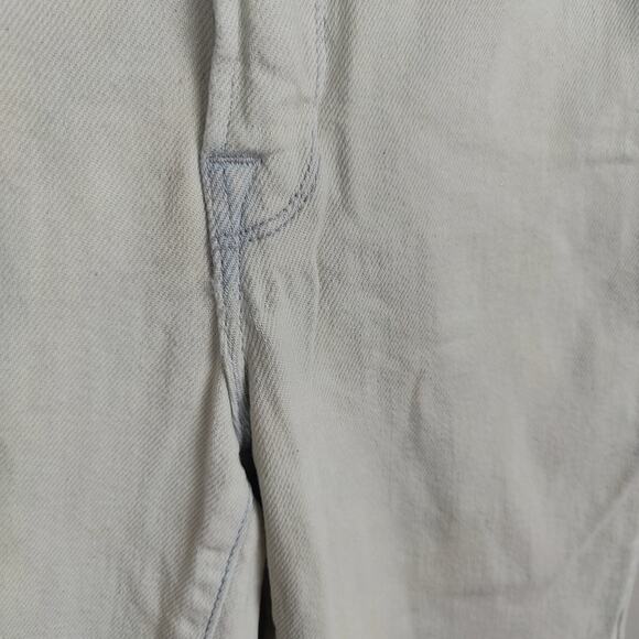 Good American Straight Leg Jeans Womens 2 26 Light Acid Wash White Stretch - Picture 5 of 9